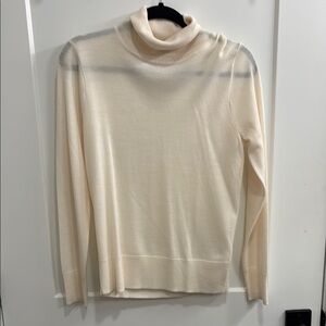J.Crew Cream Turtleneck Sweater